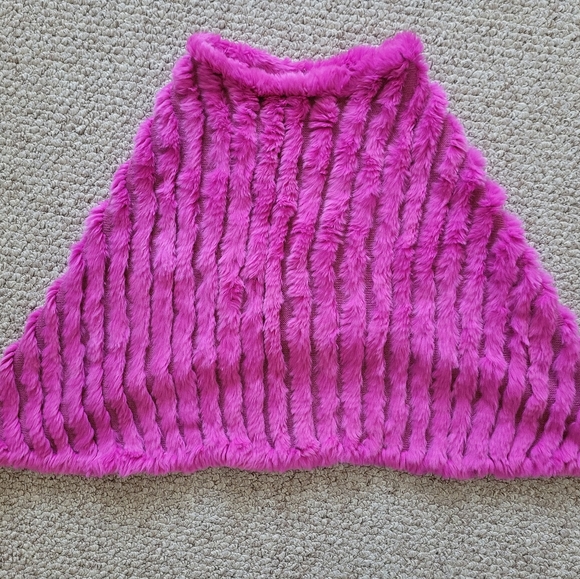 Real fur poncho/cave - Picture 5 of 5